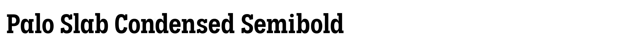 Palo Slab Condensed Semibold image